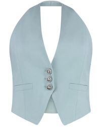 Pinko - Open Rug Enkelknoops Vest - Lyst