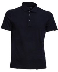Fedeli - Tops ,Blauw ,Katoen Polo Shirt - Lyst