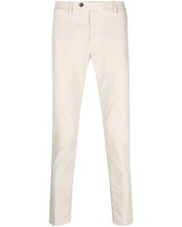 BRIGLIA - Pantaloni chino beige dal taglio slim - Lyst