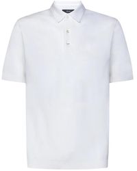 Herno - Weißes tricot polo shirt - Lyst