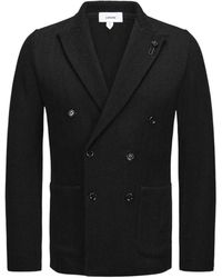 Lardini - Jassen ,Zwart ,Katoen Giacca Doppiopetto - Lyst