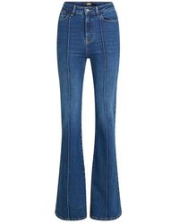 Karl Lagerfeld - Tejano klxav high waist denim pants 231w1165 - Lyst