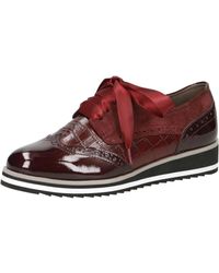 Caprice - Casual Closed Wedges Bordeaux - Lyst