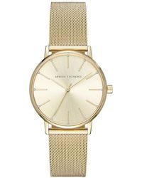 ARMANI EXCHANGE - Elegante Goldene Lola Damenuhr - Lyst
