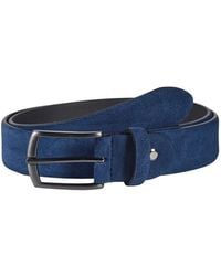 Howard London - Accessoires ,Blauw ,Leer Suede Riem Zack - Lyst