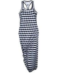 Sportmax - Kleedjes ,Veelkleurig ,Tule Naro Lange Jurk - Lyst