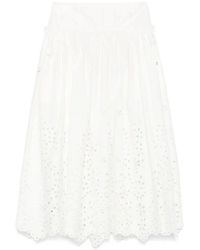 Self-Portrait - Midi Skirts - Lyst