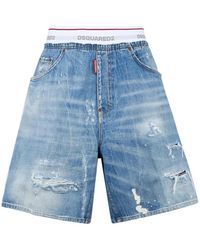 DSquared² - Denim Shorts - Lyst