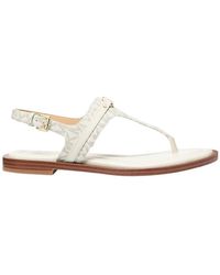 Michael Kors - Mandy Signature Logo T-Strap Sandale - Lyst