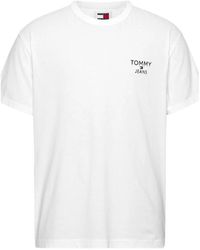 Tommy Hilfiger - T-shirt in cotone classica - Lyst