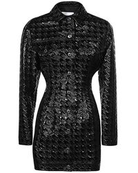 MSGM - Gestanste Overhemdjurk Voor Stijlvolle Look - Lyst