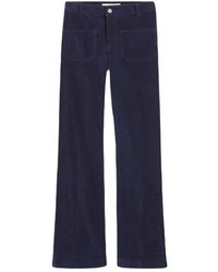 Vanessa Bruno - Broeken ,Blauw ,Katoen Wide Broeken - Lyst