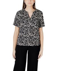 Street One - Zwarte Viscose Blouse - Lyst