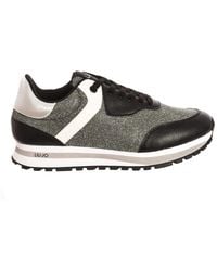 Liu Jo - Glitzer sneaker mit metallic-details - Lyst
