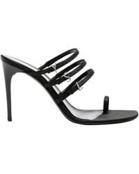 Saint Laurent - Jerry 95 Satin Sandal - Lyst