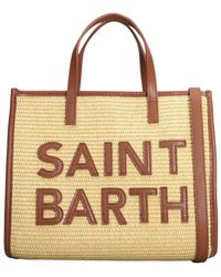 Mc2 Saint Barth - Vivian midi straw bag - Lyst