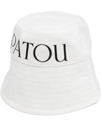 Patou - Weiße bucket hat mit besticktem logo - Lyst