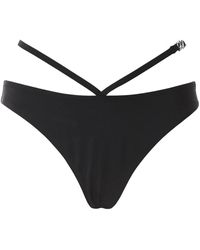 KARL LAGERFELD - Badmode ,Zwart ,Signature Bikini Broekje - Lyst
