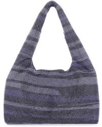 Kara - Multikolen -strass -mini -handtasche - Lyst