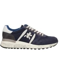 Premiata - Schoenen ,Blauw ,Leer Lander Sneakers - Lyst