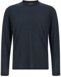 Zanone - Long Sleeve T-Shirts - Lyst
