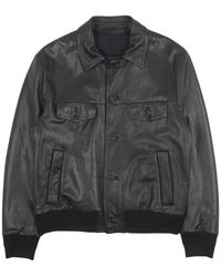 Salvatore Santoro - Leren Bomberjack - Lyst
