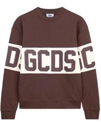 Gcds - Hoodies & Sweatvesten ,Bruin ,Katoen Crewneck Sweatshirt - Lyst