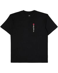 Edwin - Tops ,Zwart ,Katoen Kamifuji T-Shirt Zwart - Lyst