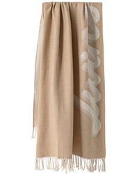 Twinset - Jacquard Logo Schal - Lyst