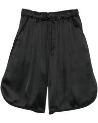 Y-3 - Korte Broeken ,Zwart ,Polyester Liquid Logo Shorts - Lyst