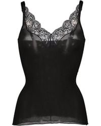 Saint Laurent - Zijden Tanktop Elegante Collectie 2025 - Lyst