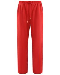 Zimmermann - Broeken ,Rood ,Wol Crush Broeken - Lyst