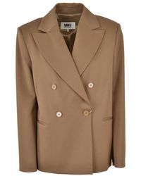 Maison Margiela Double-breasted Jacket - Bruin