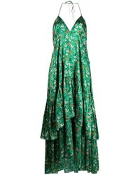 L'Autre Chose - Robe froncée à fleurs - Lyst