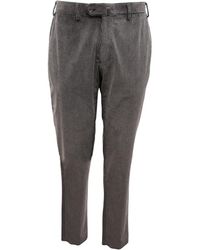 Armani - Broeken ,Grijs ,Fluwelen Broek Phantom Model Made - Lyst