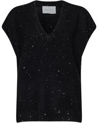 Kaos - Truien & Vesten ,Zwart ,Si 1Kt 035-0001 V-Hals Trui - Lyst