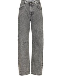 Iceberg - Jeans ,Zwart ,Denim Barrel Fit 5-Pocket Jeans - Lyst