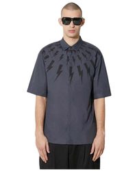 Neil Barrett - Short Sleeve Hemden - Lyst