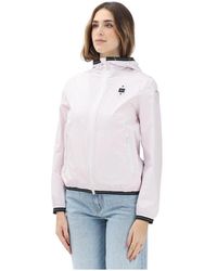 Blauer - Rosa Windbreaker Jacke Frühling Sommer - Lyst