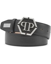 Philipp Plein - Leren Riem Hexagon - Lyst