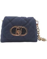 Liu Jo - Gepolsterte Denim Umhängetasche Af5269D0001 - Lyst