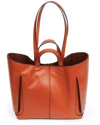 Orciani - Borsa shopper couture in pelle - Lyst
