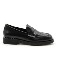 Ash - Mocassino in pelle nera con borchie - Lyst