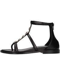 Emanuélle Vee - Schoenen ,Zwart ,Leer Flat Shoes Zwart - Lyst
