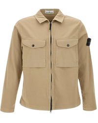 Stone Island - Taube Graues Hemd Stilvolle Mode - Lyst