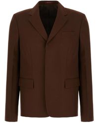 Gucci - Chaqueta de lana marrón oscura - Lyst