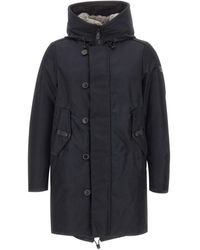 Peuterey - Jassen ,Blauw ,Katoen Kasa Sl 00 Fur - Lyst
