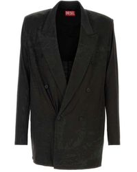 DIESEL - Schwarzer Stretch-Acetat J-Pekka Blazer - Lyst