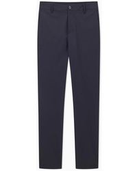 ARMANI EXCHANGE - Blauwe Straight Leg Broek - Lyst