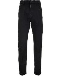 DSquared² - Jeans ,Zwart ,Katoen Herenknoop Jeans - Lyst